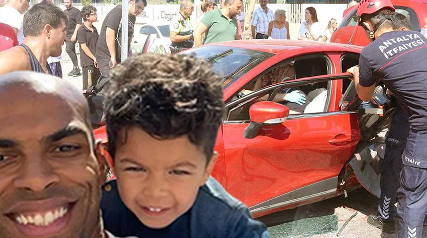 Kaza yapan Antalyasporlu futbolcu Naldo'nun oğlunun durumu kritik! 48 saat uyutulacak