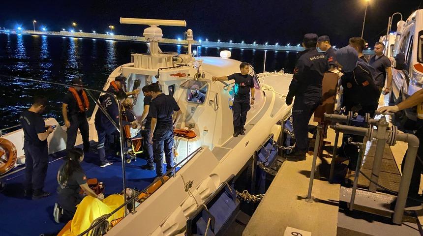 Bartın'da kruvaziyerde rahatsızlanan yolcu ve yaralanan mürettebat, tedavi edildi