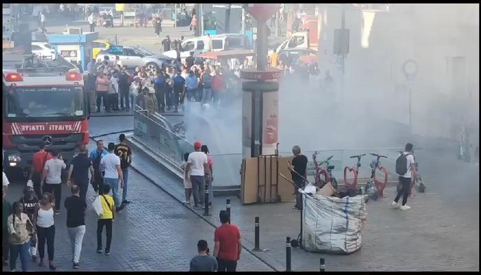 SON DAKİKA | Vezneciler Metro istasyonunda yangın paniği! Her yeri duman kapladı