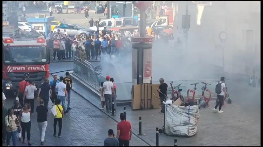 SON DAKİKA | Vezneciler Metro istasyonunda yangın paniği! Her yeri duman kapladı