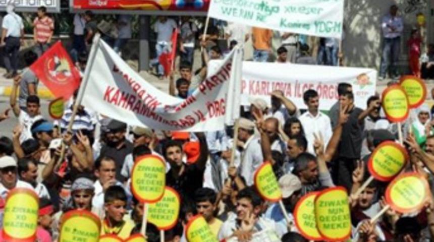 Barış mitinginde DTP a&ccedil;ılımı