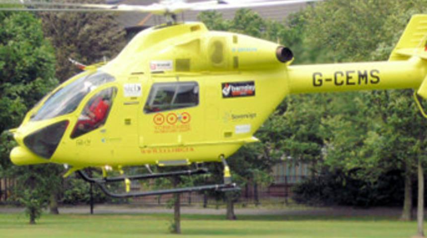 ABD'de amb&uuml;lans helikopter faciası