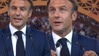 Fransa Cumhurbaşkanı Macron, Rugby Dünya Kupası açılışına katıldı! Törende yuhalanınca sesini zor duyurdu