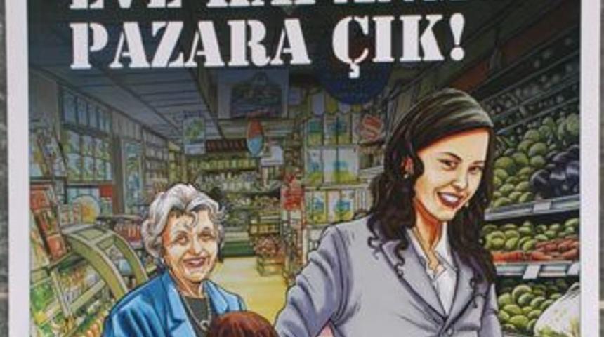 "Eve kapanma pazara &ccedil;ık" afişine ilgin&ccedil; tepki