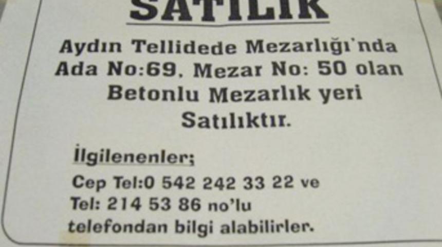 Kriz mezar sattırmaya başladı