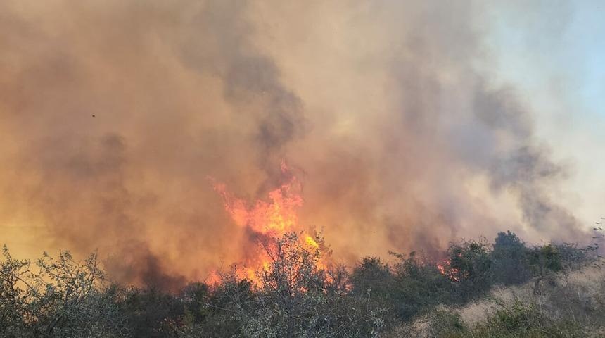 Çanakkale'de yangın! Havadan ve karadan müdahale, kısmen kontrol altına alındı