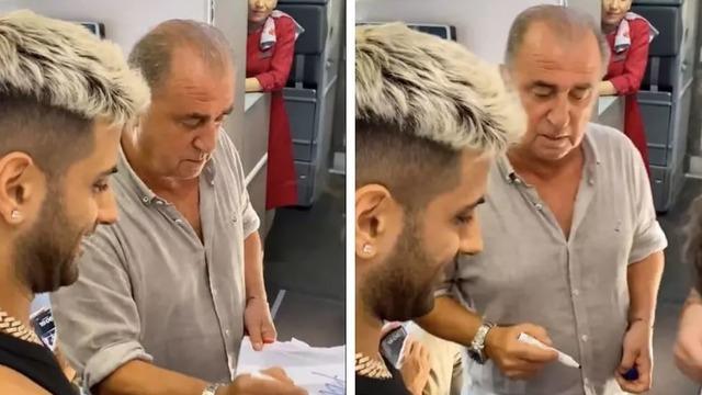 Fatih Terim Reynmen'e forma imzalayıp bakın ne dedi! Sıkıştığın zaman...