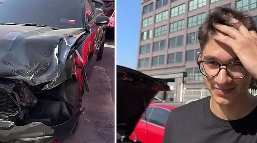 13 bin 800 dolara aldığı aracıyla kaza yaptı, 10 bin 500 dolar masraf çıkınca şoke oldu! ABD'de yaşayan Türk gencin paylaşımı gündem oldu