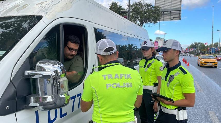 İstanbul'da okul servislerine yönelik denetim yapıldı