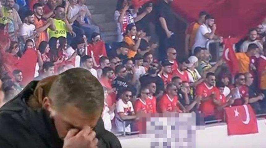Japonya Türkiye maçında Türk seyircilerden Kuntz için ilginç pankart! "Evine dön"
