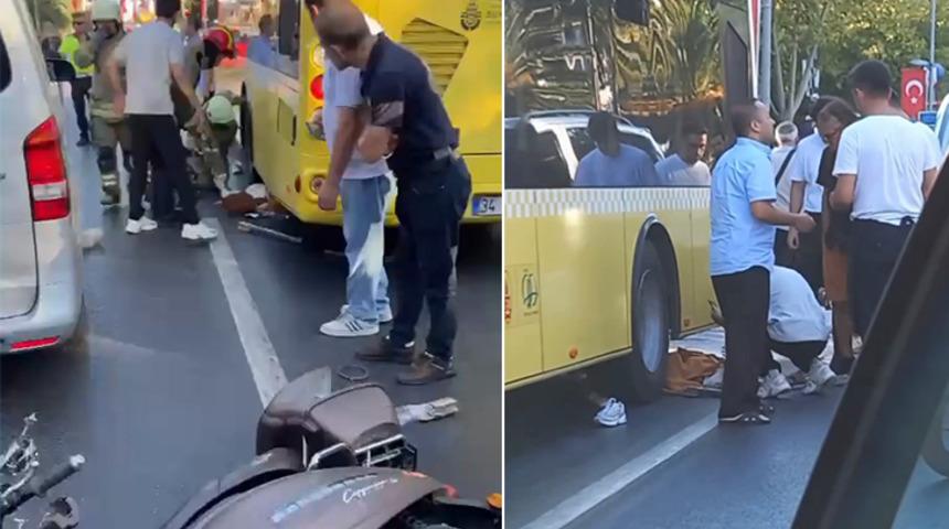Fatih'te korkunç kaza! Hamile kadın otobüsün altında kaldı