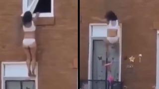 Sevgilisinin karısı evi basınca çareyi pencereden kaçmakta buldu! Dakikalarca bekledi... Gücü kalmayınca böyle düştü