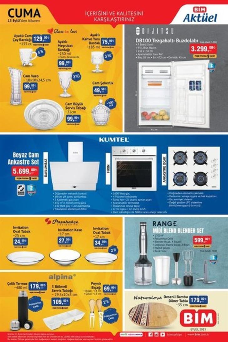 BİM'den ev hanımları için büyük fırsat! Cam şekerlik 19,90, çelik termos 99 TL! 15 Eylül 2023 BİM aktüel ürünleri G3