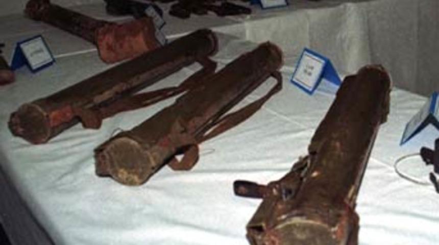 20 lav silahı bulundu