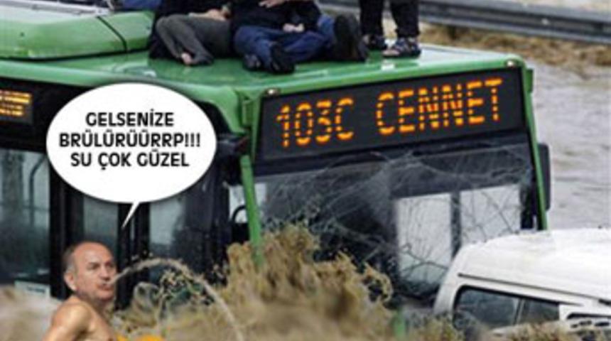 Sel sularına g&uuml;ld&uuml;ren eleştiri