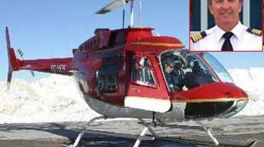 Helikopteri kullanan pilot dizide oynamış