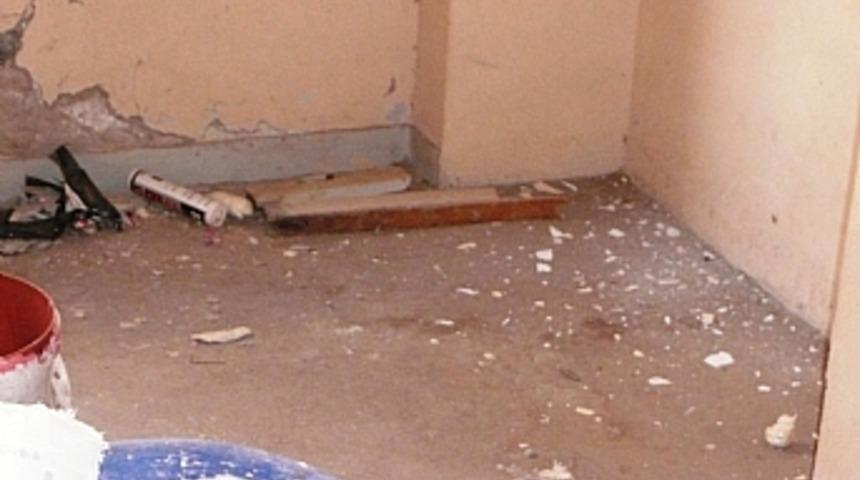 Onarılan evde el bombası bulunması