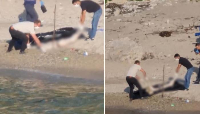 Kandıra’daki korkunç olayın görüntüleri ortaya çıktı! Sahile başı, el ve ayakları olmayan kadın cesedi vurdu