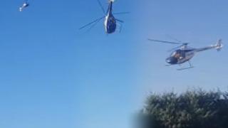 SON DAKİKA | Afyonkarahisar'da helikopter böyle düştü! O anlar saniye saniye görüntülendi