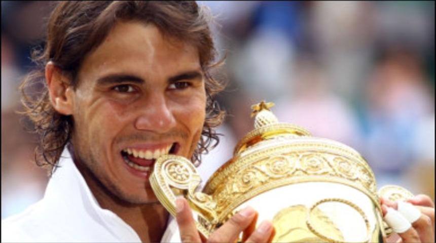 Tek erkeklerde zafer Nadal'ın