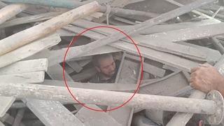 Cami inşaatında feci kaza! İskele çöktü: 4 işçi yaralı