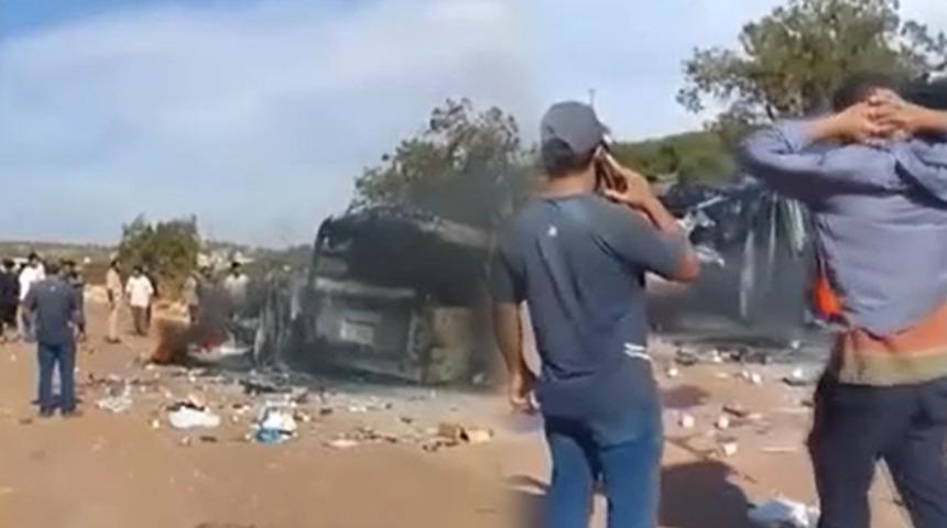 Libya'ya yardım için giden kurtarma ekibi kaza yaptı!