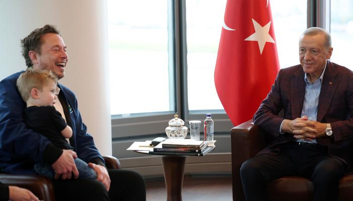 Cumhurbaşkanı Erdoğan, New York’taki Türkevi’nde Elon Musk’ı kabul etti! Tesla fabrikası için çağrı yaptı