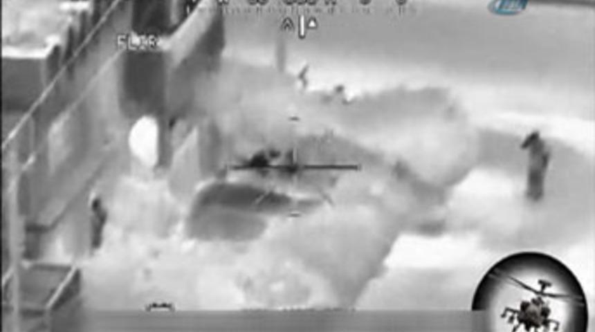 Kobra helikopteri işte b&ouml;yle bombaladı!