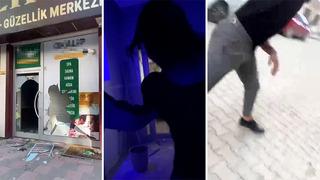 Taciz iddiasıyla masaj salonunu bastı, ortalığı savaş alanına çevirdi! 'Silahımı getirin'