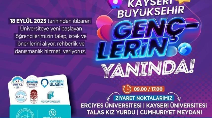 Kayseri’ye yeni gelen öğrencilere rehberlik ve danışmanlık hizmeti başladı