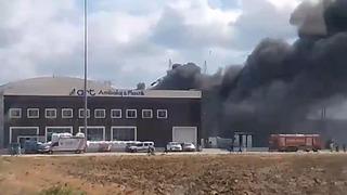 Silivri'de fabrika yangını! Kuru otları yakan zanlı gözaltına alındı