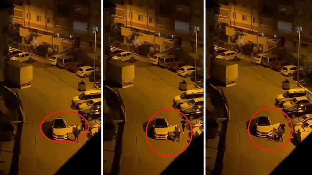 Kendisini aldatan eşini sokak ortasında tokatlayarak bayılttı! Korku dolu anlar kamerada