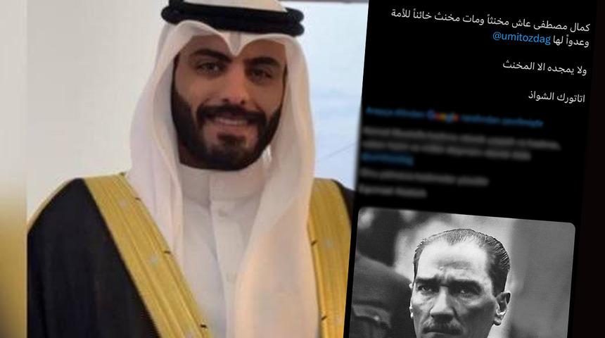 Kuveytli yazar Abdulaziz Duwaihi bin Rumaih Atatürk'ü hedef aldı, tepkiler peş peşe geldi: 'Ülkeye girişi yasaklansın'