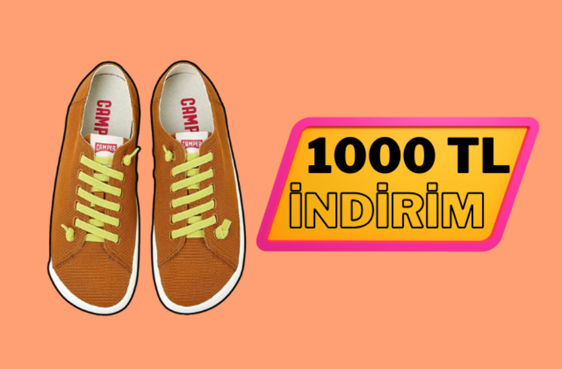 Fiyatı 1696 TL'ye düştü! Kaliteyi, rahatlık ve şıklıkla buluşturan Camper ayakkabıda indirim