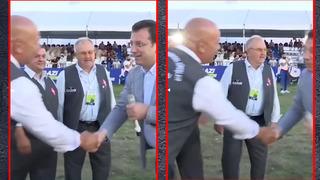 İmamoğlu cazgırı öyle bir anda çekti ki... Güreşçilerin arasında kalmaktan kurtardığı anlar gündem oldu