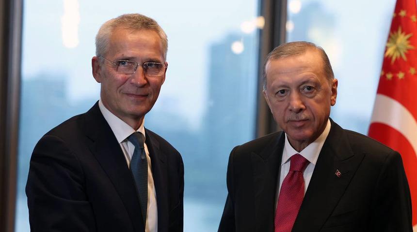 ABD'de yoğun diplomasi trafiği! Cumhurbaşkanı Erdoğan'dan Stoltenberg, Tebbun ve Duda ile görüştü