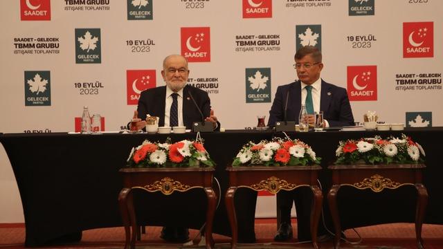 İki parti Ankara'da bir araya geldi, alınan kararları liderler duyurdu! Saadet ve Gelecek, diğer partilere de açık kapı bıraktı