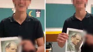 Skandal görüntülerin ardından yakalandı! Atatürk'ün fotoğrafına yönelik yaptığı uygunsuz hareketler infial yaratmıştı…