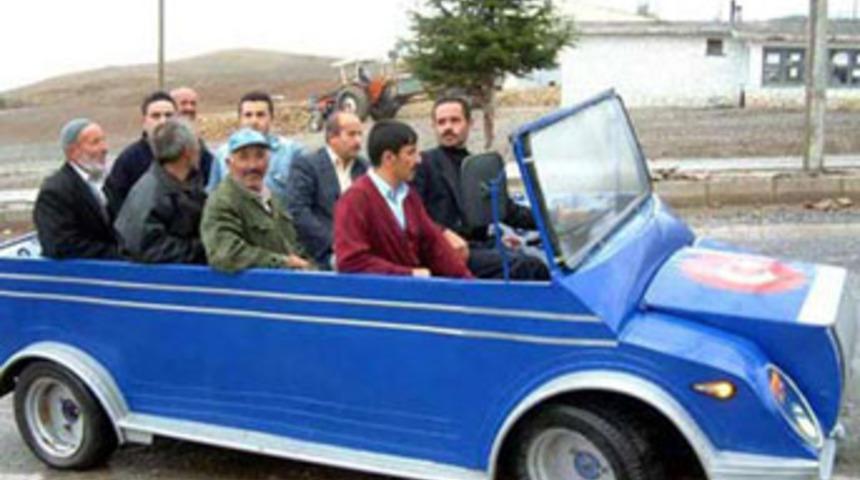 D&uuml;nyanın en tuhaf arabası T&uuml;rkiye'den