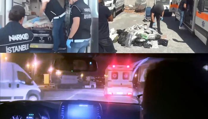 Ambulansa gizleyip Türkiye’ye giriş yaptılar! İstanbul’da durdurulan yabancı uyruklular şok yaşadı: Zehir tacirlerine bir darbe daha