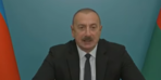 Azerbaycan Cumhurbaşkanı İlham Aliyev açıklamalar yapıyor