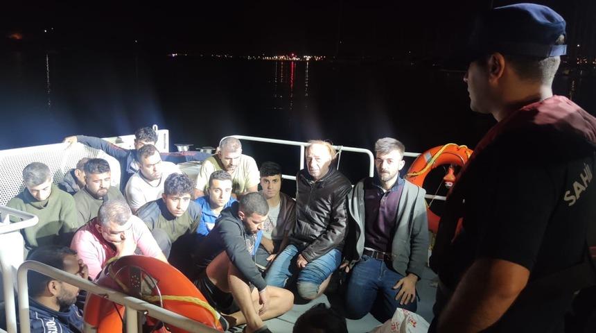 Fethiye açıklarında 25 düzensiz göçmen yakalandı