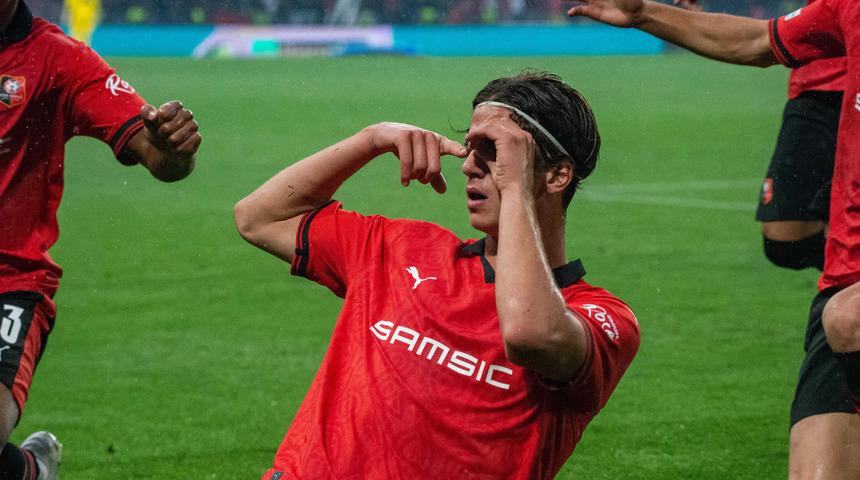 Milli futbolcu Bertuğ Yıldırım Rennes formasıyla siftah yaptı! Fransız ekibi Avrupa'da farklı kazandı 