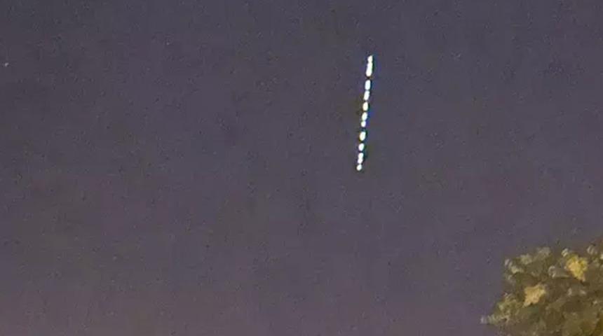 Starlink uyduları Erzincan'da! Vatandaşları heyecanlandırdı