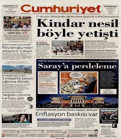 Cumhuriyet
 Gazetesi oku