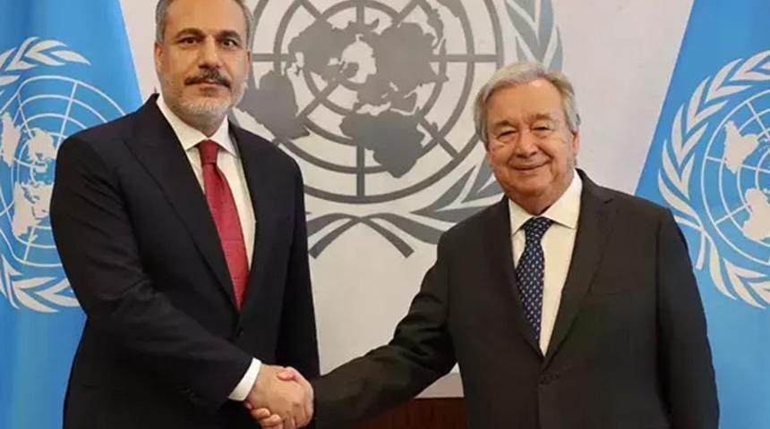 Dışişleri Bakanı Hakan Fidan, BM Genel Sekreteri Antonio Guterres ile görüştü!