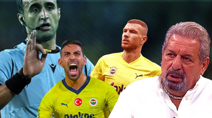 Fenerbahçe'nin Alanyaspor maçının ardından Erman Toroğlu esti gürledi! "Atılan gol geçersiz, Dzeko kırmızı kart görmeliydi"