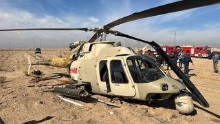 Irak'ta helikopter düştü! Pilotlar yaralandı