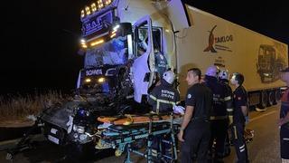 Edirne'de iki tırın çarpıştığı kazada 1 kişi öldü