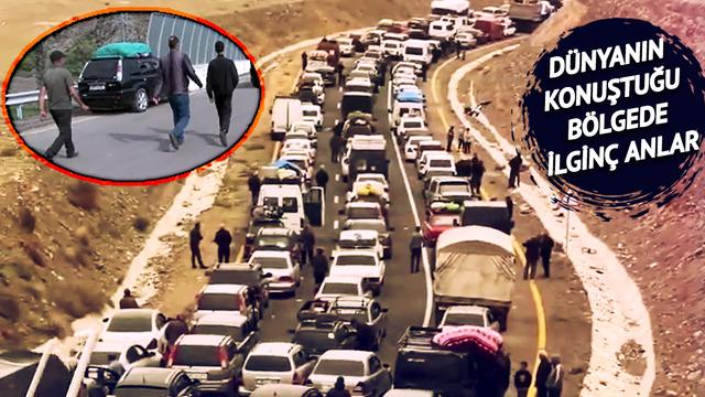 Konvoyun sonu görünmedi! Ermenilerin Karabağ'dan ayrıldığı anlar dikkat çekti: Bize 'Çıkın gidin' dediler
